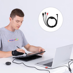 Huion Kabel 3 w 1 CB05A do Kamvas 12/ 13 / 16 (2021)