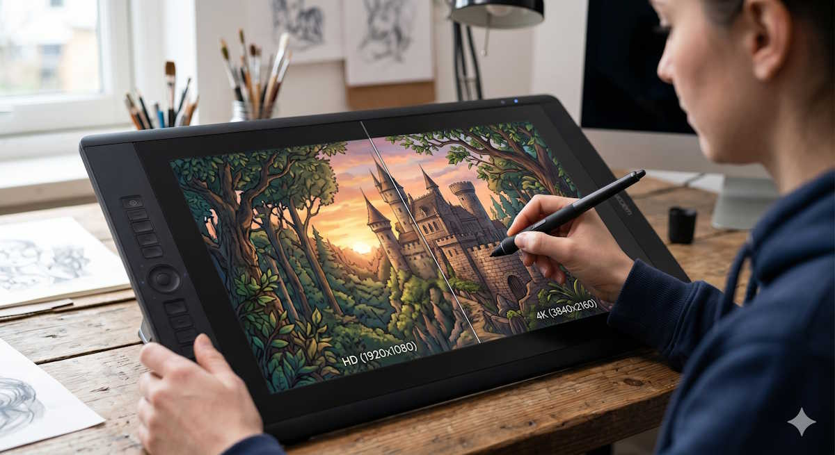Rozdzielczość 4k w tabletach graficznych: czy naprawdę zobaczysz różnicę?