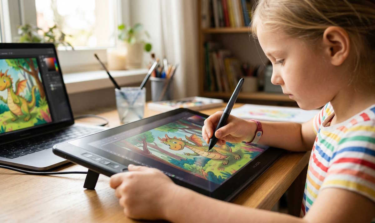 Jak tablet graficzny wspiera rozwój motoryki małej i koordynacji ręka-oko u dzieci?